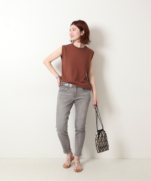 Spick & Span(スピックアンドスパン)の「ICECOTTON スリーブレスプルオーバー(ニット/セーター・レディース・ホワイト/チャコールグレー/ブラウン・FREE)」の21枚目の写真