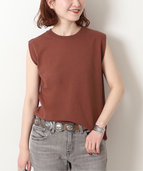 Spick & Span(スピックアンドスパン)の「ICECOTTON スリーブレスプルオーバー(ニット/セーター・レディース・ホワイト/チャコールグレー/ブラウン・FREE)」の22枚目の写真