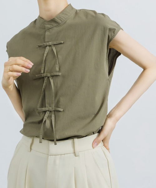 NEUNA（ヌナ）の「【コットン100％で通気性◎】スナップボタンリボン