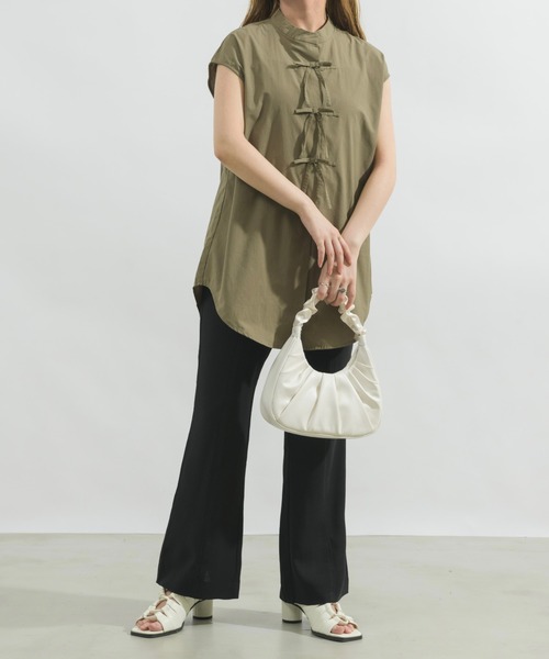 NEUNA（ヌナ）の「【コットン100％で通気性◎】スナップボタンリボン