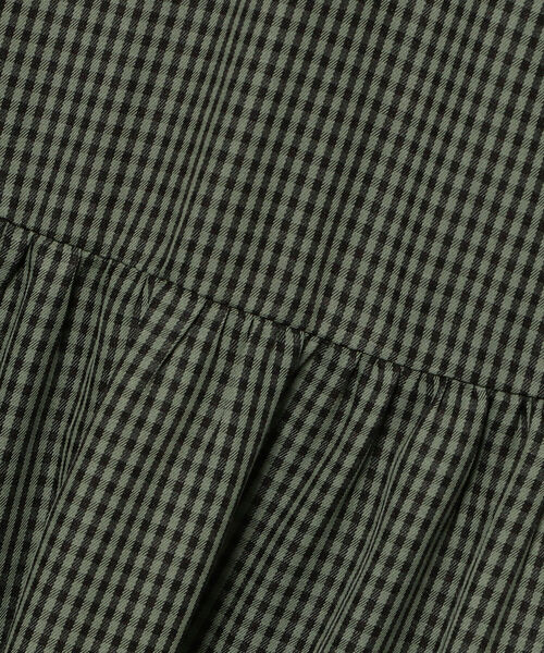 BeAMS DOT（ビームスドット）の「【WEB限定】BeAMS DOT / Vネック チェック ワンピース（ワンピース・レディース・ブラウン/グリーン・FREE）」の18枚目の写真