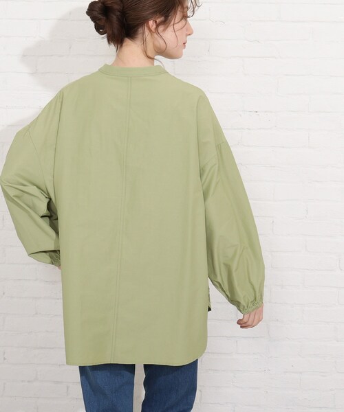 SHOO・LA・RUE（シューラルー）の「◆リボン付きチュニックブラウス（シャツ/ブラウス・レディース・カーキ/ベージュ・00）」の5枚目の写真