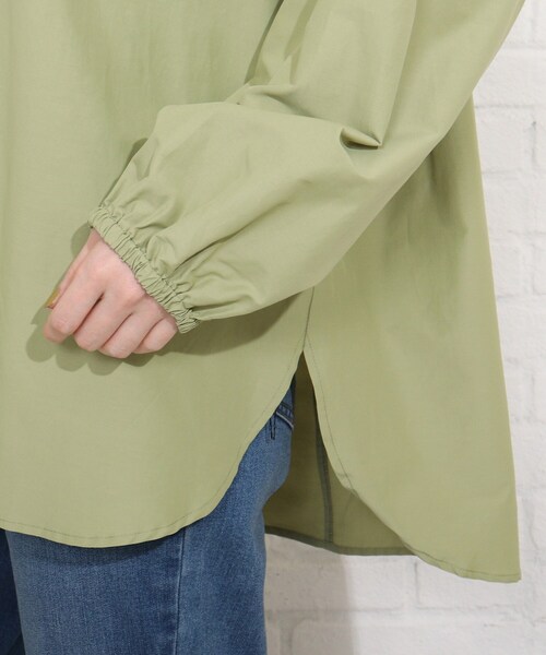 SHOO・LA・RUE（シューラルー）の「◆リボン付きチュニックブラウス（シャツ/ブラウス・レディース・カーキ/ベージュ・00）」の7枚目の写真