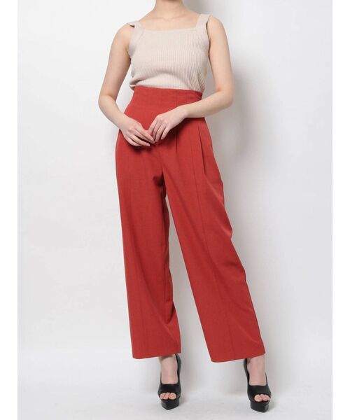 RESEXXY（リゼクシー）の「ハイウエストストレートパンツ（その他パンツ・レディース・レッド/ブラック/アイボリー・FREE）」の17枚目の写真