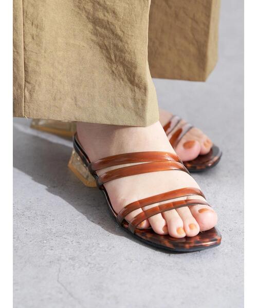 ORiental TRaffic(オリエンタルトラフィック)の「ORiental TRaffic クリアサンダル(サンダル・レディース・クリア/ブラック/ブラウン・S/L/M)」の15枚目の写真