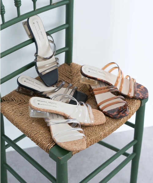 ORiental TRaffic(オリエンタルトラフィック)の「ORiental TRaffic クリアサンダル(サンダル・レディース・クリア/ブラック/ブラウン・S/L/M)」の3枚目の写真