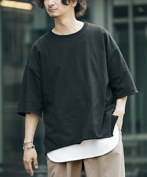 JOURNAL STANDARD relume（ジャーナルスタンダード　レリューム）の「《追加》CALIFORNIA ライト半袖スウェットTEEシャツ（Tシャツ/カットソー・メンズ・ブラック/ベージュ/サックスブルー/ピンク/グリーン/ナチュラル・MEDIUM/LARGE）」の9枚目の写真