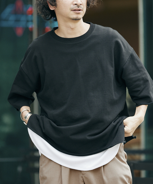 JOURNAL STANDARD relume（ジャーナルスタンダード　レリューム）の「《追加》CALIFORNIA ライト半袖スウェットTEEシャツ（Tシャツ/カットソー・メンズ・ブラック/ベージュ/サックスブルー/ピンク/グリーン/ナチュラル・MEDIUM/LARGE）」の10枚目の写真