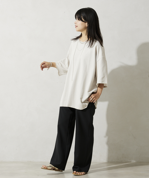 JOURNAL STANDARD relume（ジャーナルスタンダード　レリューム）の「《追加》CALIFORNIA ライト半袖スウェットTEEシャツ（Tシャツ/カットソー・メンズ・ブラック/ベージュ/サックスブルー/ピンク/グリーン/ナチュラル・MEDIUM/LARGE）」の15枚目の写真