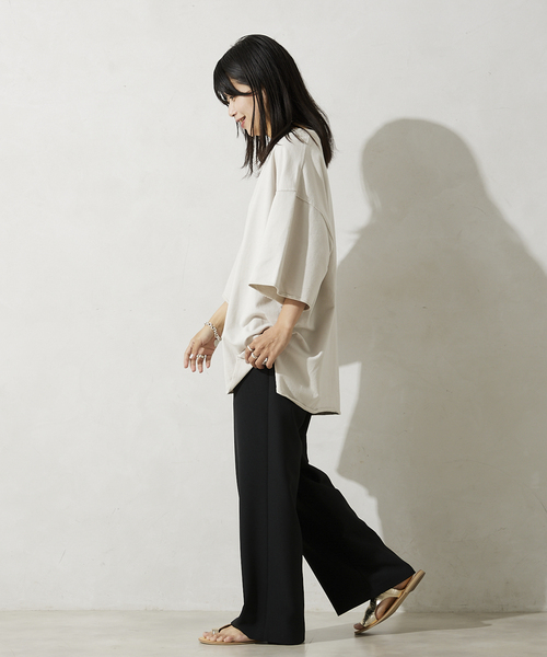 JOURNAL STANDARD relume（ジャーナルスタンダード　レリューム）の「《追加》CALIFORNIA ライト半袖スウェットTEEシャツ（Tシャツ/カットソー・メンズ・ブラック/ベージュ/サックスブルー/ピンク/グリーン/ナチュラル・MEDIUM/LARGE）」の16枚目の写真