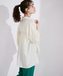 INED CLARO | リボンスリーブブラウス(シャツ/ブラウス)