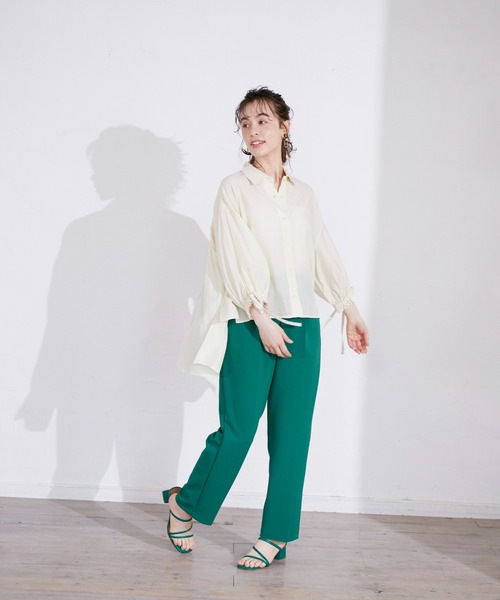 INED CLARO（イネドクラロ）の「リボンスリーブブラウス（シャツ/ブラウス・レディース・ブラック/ブルー/アイボリー・フリー）」の12枚目の写真