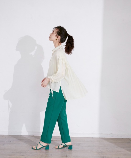 INED CLARO（イネドクラロ）の「リボンスリーブブラウス（シャツ/ブラウス・レディース・ブラック/ブルー/アイボリー・フリー）」の14枚目の写真