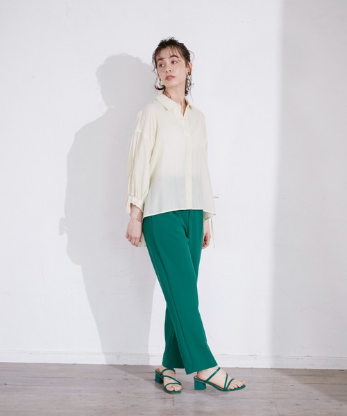 INED CLARO（イネドクラロ）の「リボンスリーブブラウス（シャツ/ブラウス・レディース・ブラック/ブルー/アイボリー・フリー）」の18枚目の写真