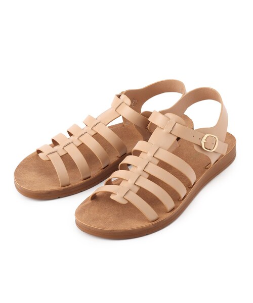 SHOO・LA・RUE（シューラルー）の「◆グルカサンダル（サンダル・レディース・オフホワイト/ベージュ/ブラック・35/45）」の3枚目の写真