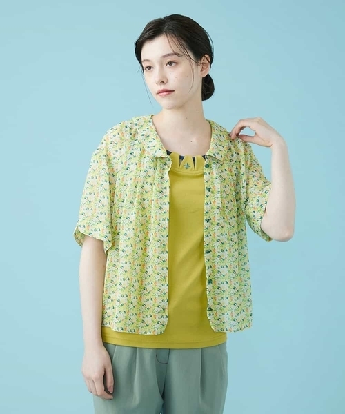 Jocomomola(ホコモモラ)の「フライス刺繍キャミソール(キャミソール・レディース・ブラック/ピンク/クリーム・40)」の15枚目の写真