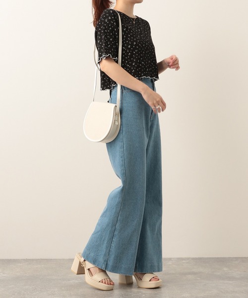 Heather(ヘザー)の「パイピングキャンバスショルダ- 285053(ショルダーバッグ・レディース・ブラック/アイボリー・ONE SIZE)」の20枚目の写真