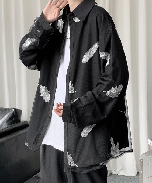 FVLMEN（フルメン）の「【FVLMEN】feather embroidery longsleeve