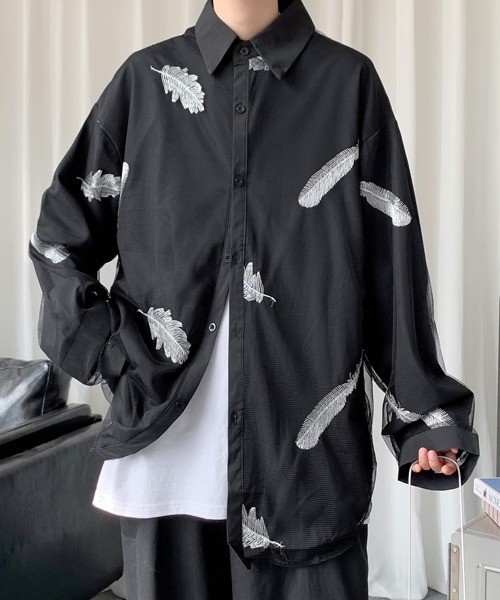 FVLMEN（フルメン）の「【FVLMEN】feather embroidery longsleeve