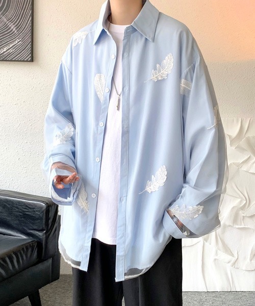 FVLMEN（フルメン）の「【FVLMEN】feather embroidery longsleeve