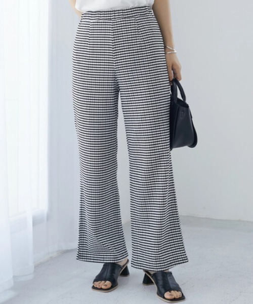 ELENCARE DUE（エレンカーレデュエ）の「・ELENCARE DUE ギンガムチェックパンツ（その他パンツ・レディース・ブラック/ブルー/グリーン・FREE）」の2枚目の写真