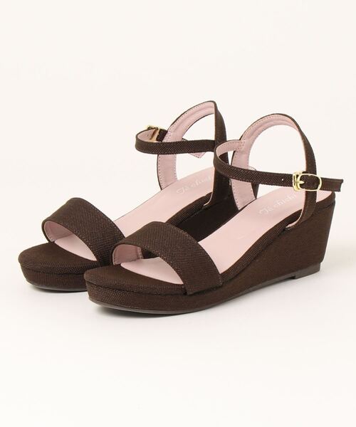 Te chichi（テチチ）の「ウェッジソールサンダル（サンダル・レディース・ベージュ/ブラウン・38/37）」の2枚目の写真