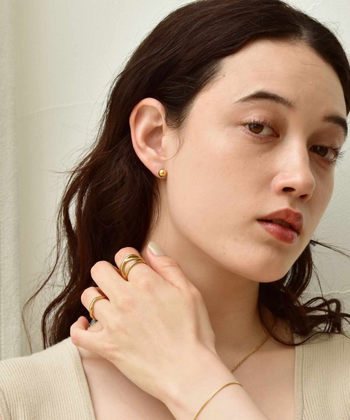 LHME（エルエイチエムイー）の「LHME ボールピアス/サージカルステンレス316L（金属アレルギー対応）（ピアス（両耳用）・レディース・シルバー/ゴールド・ONE SIZE）」の17枚目の写真