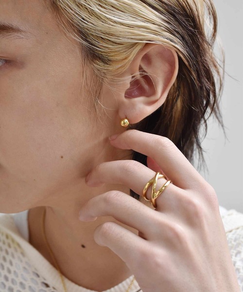 LHME（エルエイチエムイー）の「LHME ボールピアス/サージカルステンレス316L（金属アレルギー対応）（ピアス（両耳用）・レディース・シルバー/ゴールド・ONE SIZE）」の22枚目の写真