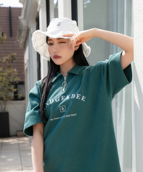 ANDGEEBEE（アンジービー）の「UNISEX フリンジバケットハット（ハット・レディース・ホワイト/ブラック・FREE）」の15枚目の写真