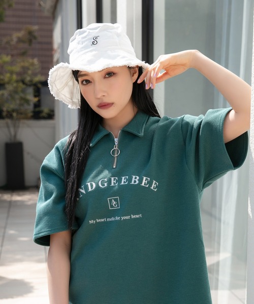 ANDGEEBEE（アンジービー）の「UNISEX フリンジバケットハット（ハット・レディース・ホワイト/ブラック・FREE）」の9枚目の写真