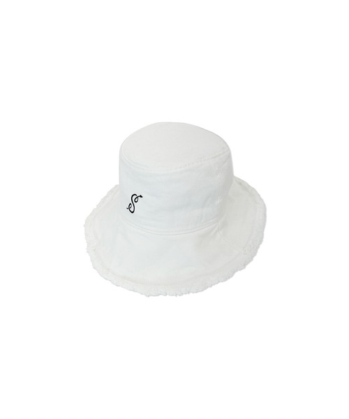 ANDGEEBEE（アンジービー）の「UNISEX フリンジバケットハット（ハット・レディース・ホワイト/ブラック・FREE）」の13枚目の写真