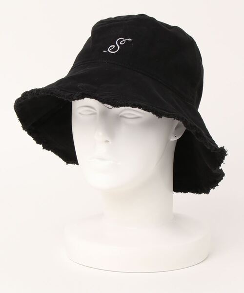 ANDGEEBEE（アンジービー）の「UNISEX フリンジバケットハット（ハット・レディース・ホワイト/ブラック・FREE）」の18枚目の写真