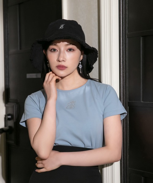 ANDGEEBEE（アンジービー）の「UNISEX フリンジバケットハット（ハット・レディース・ホワイト/ブラック・FREE）」の19枚目の写真