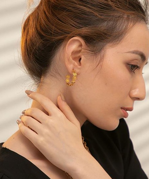 LUGG NAGG（ラグナグ）の「ステンレス製ピアス（ピアス（両耳用）・レディース・ゴールド/B/A/C/D/F/E/G・FREE）」の3枚目の写真