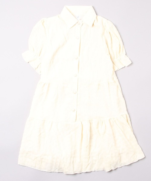 Dream garden（ドリームガーデン）の「YUGA フレンチスリーブ　ティアードミニワンピース（ワンピース・レディース・オフホワイト/ブラック・L/S/M/FREE）」の20枚目の写真