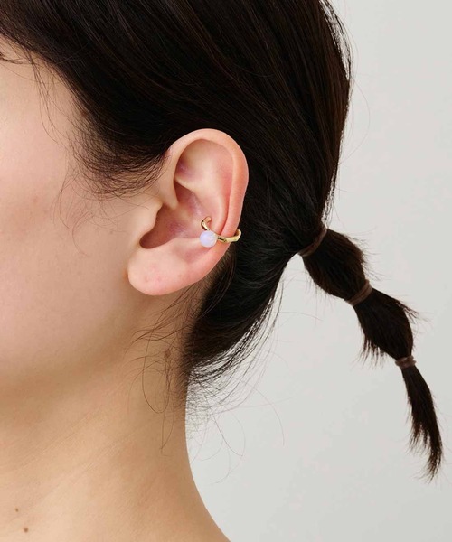 MEDE19F（メデジュウキュウ）の「ＭＥＤＥ１９Ｆ　天然石をあしらったイヤアクセセット（イヤリング・レディース・パープル/イエロー/グリーン・ONE SIZE）」の8枚目の写真