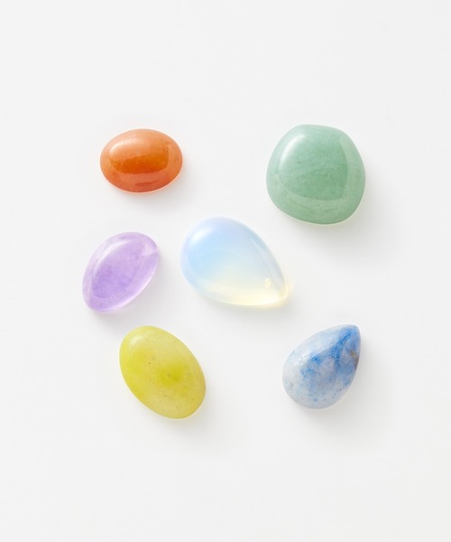 MEDE19F（メデジュウキュウ）の「ＭＥＤＥ１９Ｆ　天然石をあしらったイヤアクセセット（イヤリング・レディース・パープル/イエロー/グリーン・ONE SIZE）」の14枚目の写真