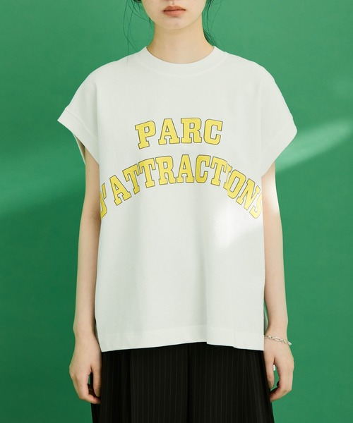 ADAM ET ROPE'（アダムエロペ）の「【WEB限定】ロゴスウェットTEE（Tシャツ/カットソー・レディース・ブラック/ホワイト/クリーム/ピンク系その他2・FREE）」の10枚目の写真