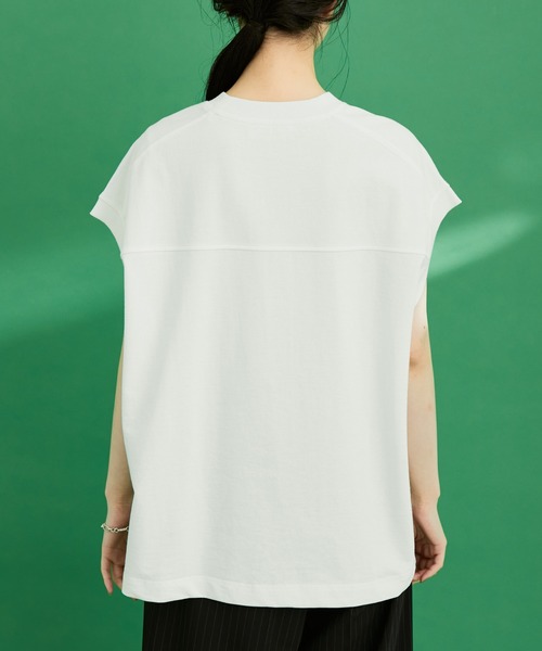 ADAM ET ROPE'（アダムエロペ）の「【WEB限定】ロゴスウェットTEE（Tシャツ/カットソー・レディース・ブラック/ホワイト/クリーム/ピンク系その他2・FREE）」の12枚目の写真