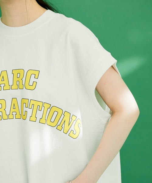 ADAM ET ROPE'（アダムエロペ）の「【WEB限定】ロゴスウェットTEE（Tシャツ/カットソー・レディース・ブラック/ホワイト/クリーム/ピンク系その他2・FREE）」の14枚目の写真