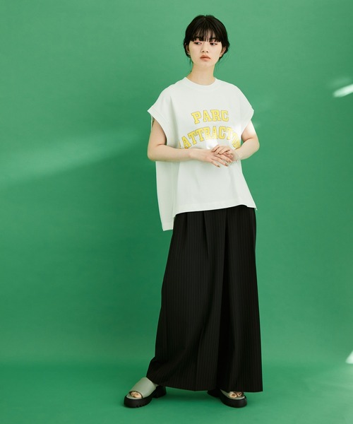 ADAM ET ROPE'（アダムエロペ）の「【WEB限定】ロゴスウェットTEE（Tシャツ/カットソー・レディース・ブラック/ホワイト/クリーム/ピンク系その他2・FREE）」の18枚目の写真