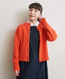 CHILD WOMAN | Extrafine merino wool 5GGクルーネックカーディガン(カーディガン/ボレロ)