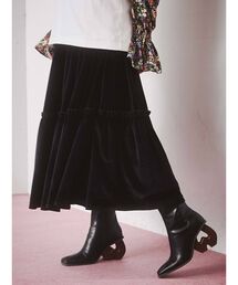 merry jenny | ベロアティアードスカート(スカート)