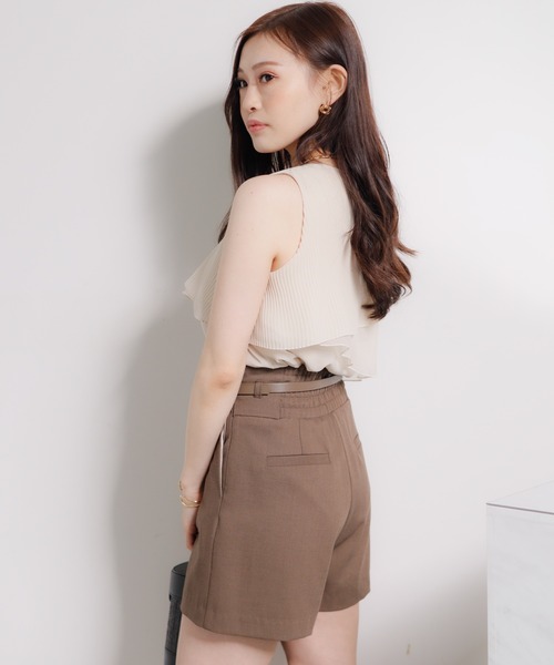 LIPSERVICE（リップサービス）の「ティアードシフォントップス（タンクトップ・レディース・アイボリー/グリーン/ブラック・FREE）」の11枚目の写真