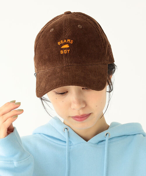 BEAMS BOY（ビームスボーイ）の「NEW ERA × BEAMS BOY / 別注 ロゴ キャップ 22FW（キャップ・レディース・ブラック/ブラウン・FREE）」の4枚目の写真