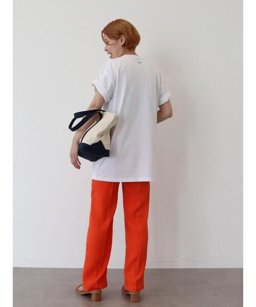 AMERICAN HOLIC（アメリカンホリック）の「【FRUIT OF THE LOOM】カレッジロゴTEE（Tシャツ/カットソー・レディース・ホワイト/ブラック/オレンジ/ミント/ベージュ・L/M）」の7枚目の写真