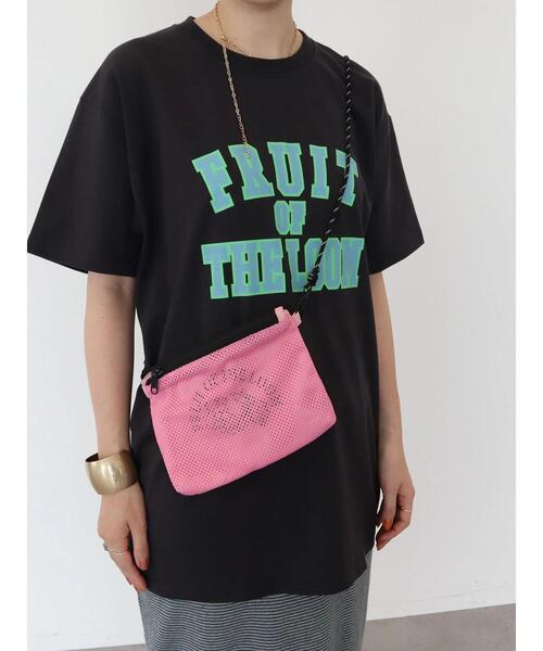 AMERICAN HOLIC（アメリカンホリック）の「【FRUIT OF THE LOOM】カレッジロゴTEE（Tシャツ/カットソー・レディース・ホワイト/ブラック/オレンジ/ミント/ベージュ・L/M）」の17枚目の写真