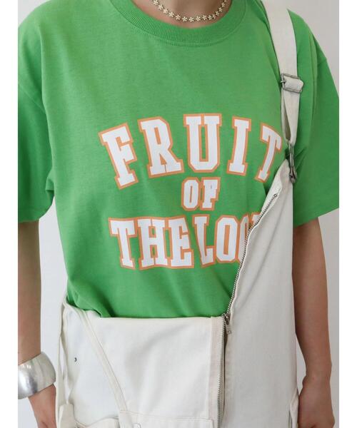 AMERICAN HOLIC（アメリカンホリック）の「【FRUIT OF THE LOOM】カレッジロゴTEE（Tシャツ/カットソー・レディース・ホワイト/ブラック/オレンジ/ミント/ベージュ・L/M）」の21枚目の写真