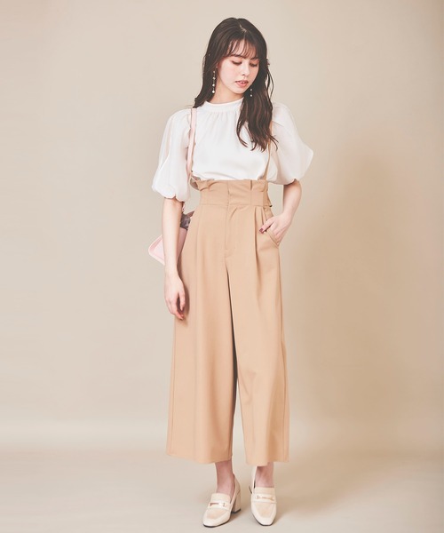31 Sons de mode(トランテアン ソン ドゥ モード)の「リボンベルトワイドパンツ(その他パンツ・レディース・ブラック/ベージュ・36/38)」の20枚目の写真