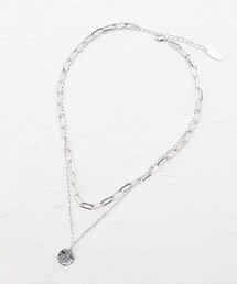 SHOO・LA・RUE | チェーン&丸プレートネックレス(ネックレス)